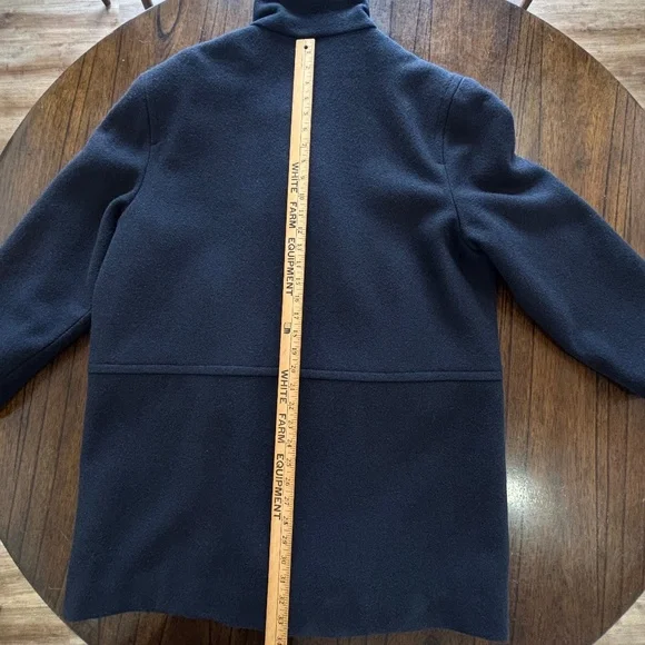 Vintage Gallery by Fennelli navy double breasted pea coat wool blend - Picture 14 of 17